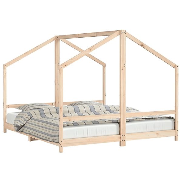 vidaXL Kinderbett 2x 90x200 cm Massivholz Kiefer 3200589 günstig online kaufen