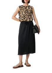 Comma A-Linien-Rock mit elatstischem Bund und Kordelzug günstig online kaufen