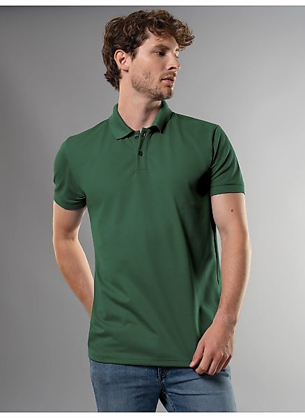 Trigema Poloshirt "TRIGEMA Slim Fit Poloshirt aus DELUXE-Piqué" 1 Stk. tlg. günstig online kaufen