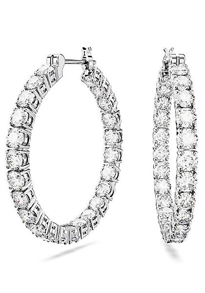 Swarovski Paar Creolen Matrix, mit Swarovski® Kristall günstig online kaufen
