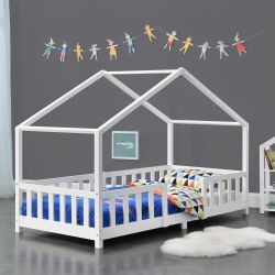 en.casa Kinderbett, »Treviolo« Haus-Optik Montessori 90x200 günstig online kaufen