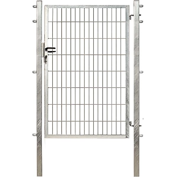 Einzeltor für Doppelstabmattenzaun Verzinkt 160 cm x 100 cm günstig online kaufen
