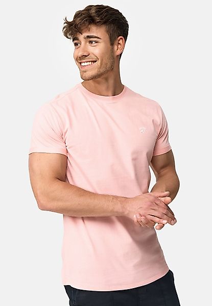 Indicode T-Shirt Kloge mit dezentem Label-Detail günstig online kaufen