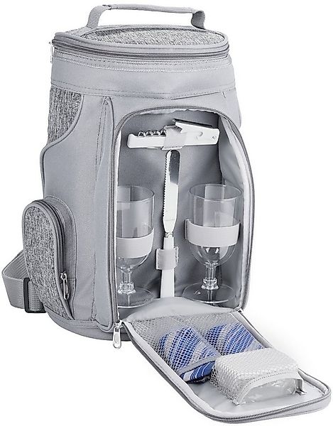 BRUBAKER Freizeitrucksack Picknicktasche mit Henkel (Picknick-Set, isoliere günstig online kaufen