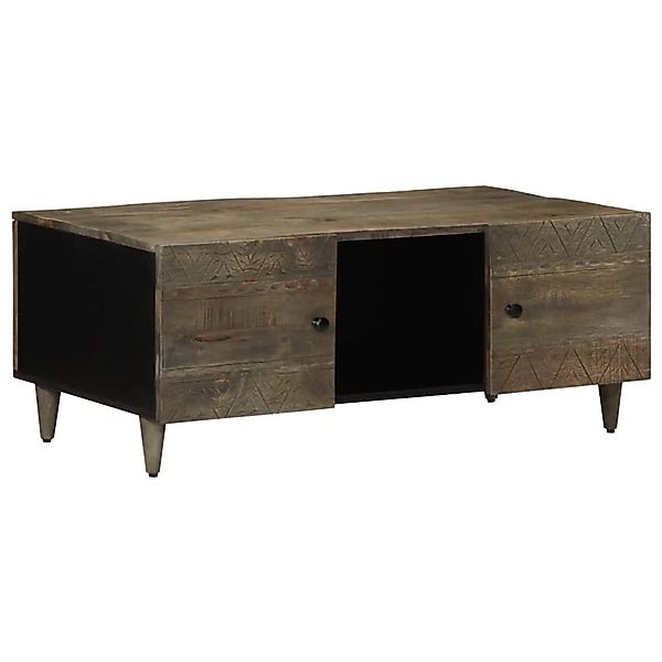 vidaXL Couchtisch Hellgrau 100x54x40 cm Massivholz Mango 4017804 günstig online kaufen