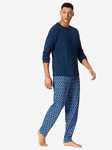 Schiesser Pyjama Casual Essentials (2 tlg) schlafanzug schlafmode bequem günstig online kaufen