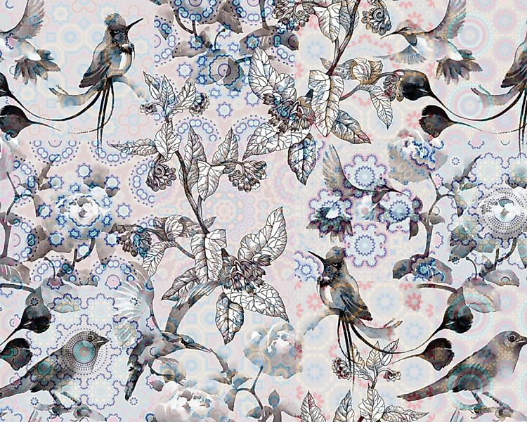 Fototapete "exotic mosaic3" 4,00x2,70 m / Glattvlies Perlmutt günstig online kaufen