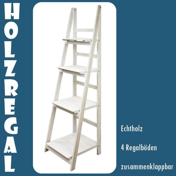 Kingpower Leiterregal Regal Bücherregal Wandregal Standregal günstig online kaufen