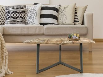 Amagohome Couchtisch Beistelltisch 56x47cm sechseckig Wohnzimmer günstig online kaufen