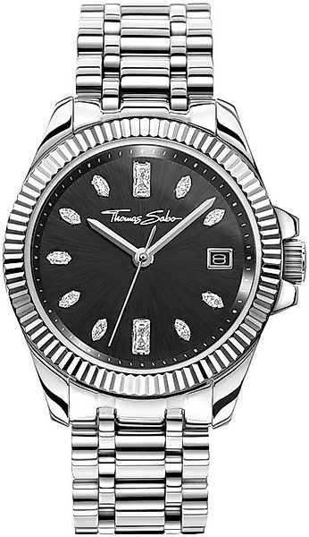 THOMAS SABO Quarzuhr DIVINE WA0406-201-203-33 MM, Armbanduhr, Damenuhr, Dat günstig online kaufen