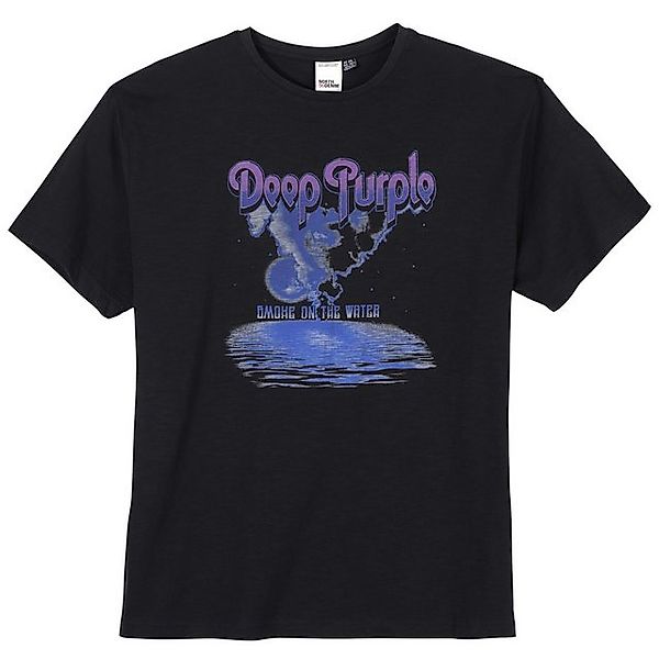 north 56 4 Rundhalsshirt North 56°4 Allsize XXL Deep Purple T-Shirt schwarz günstig online kaufen