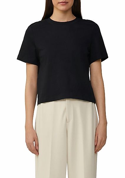 s.Oliver T-Shirt - Damen T-Shirt im verkürzten Schnitt - Kurzarmshirt günstig online kaufen