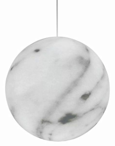Pendelleuchte Mineral Large plastikmaterial weiß grau / Ø 50 cm - Kunststof günstig online kaufen
