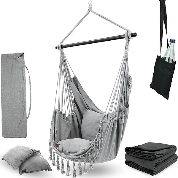 deluxe4home Hängesessel Hängeschaukel, Deckenschaukel Indoor & Outdoor I, i günstig online kaufen