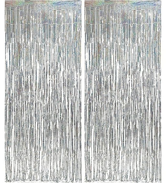 Montegoni Dekorationsfolie Vorhang 2er Set, Hintergrund Dekoration, Glitzer günstig online kaufen