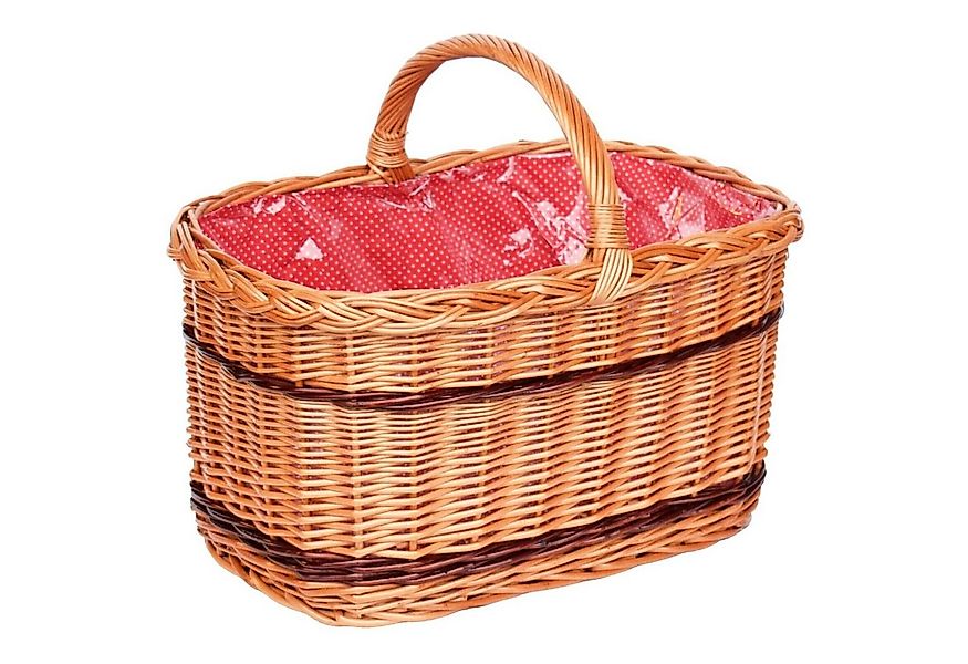 YULKA Einkaufskorb Weidenkorb CHEF Flechtkorb mit Henkel, festangebrachte, günstig online kaufen