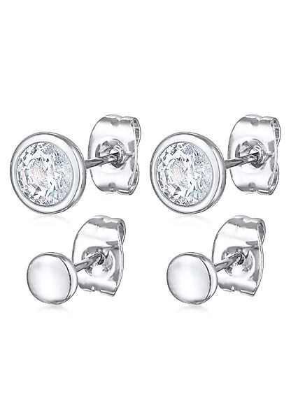 Elli Ohrring-Set 2er-Set Ohrstecker Kristalle Plättchen günstig online kaufen
