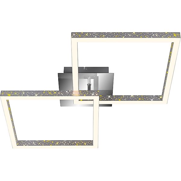 Brilo LED-Deckenleuchte Frame 20 W Alu-Chrom günstig online kaufen