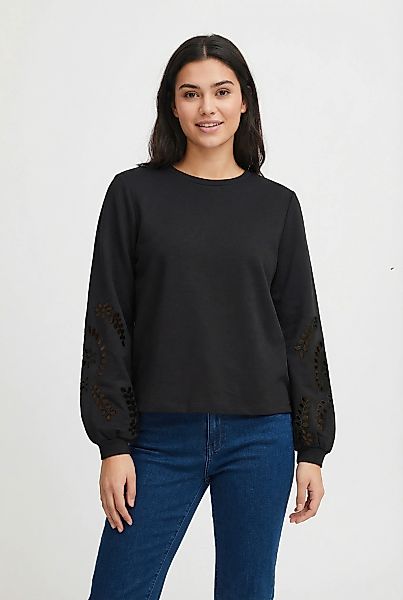 Vila Sweatshirt "VISANDY L/S DETAIL SWEAT TOP - NOOS", Viskosemischung, reg günstig online kaufen