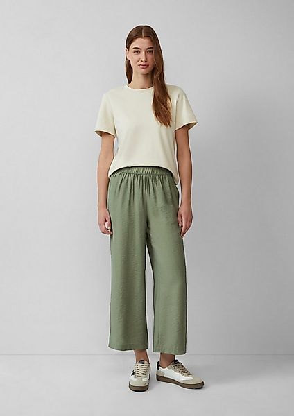 s.Oliver Culotte Hose Strukturierte Culotte mit Elastikbund und Eingrifftas günstig online kaufen