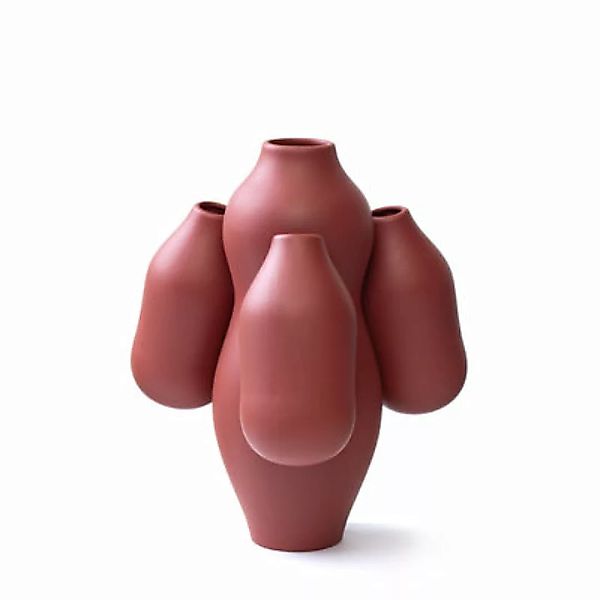 Vase Allpa Mini keramik braun / Ø 25 x H 28 cm - Handgefertigte Keramik - M günstig online kaufen