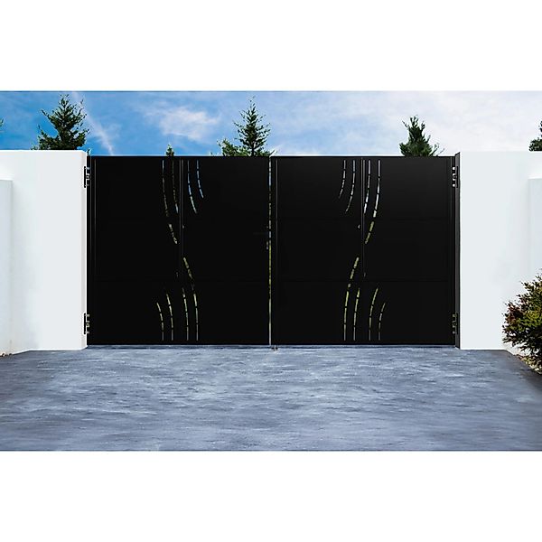 Casanoov 3 5 M Nali Veleta H 180 Cm Mattschwarzes Flügeltor Aus Stahl günstig online kaufen