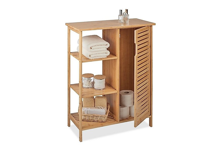 relaxdays Badregal Badschrank aus Bambus günstig online kaufen