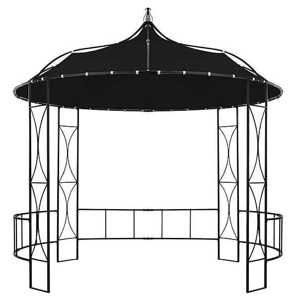 vidaXL Pavillon 300 x 290 cm Anthrazit Rund Modell 1 günstig online kaufen