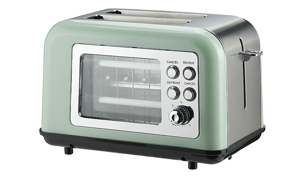 KHG Toaster  TO-8000GG ¦ grün ¦ Kunststoff ¦ Maße (cm): B: 28,3 H: 18 T: 18 günstig online kaufen