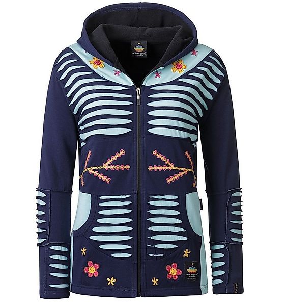 ankerglut Fleecejacke Ankerglut Sonne Damen Patchwork Jacke aus Baumwolle + günstig online kaufen