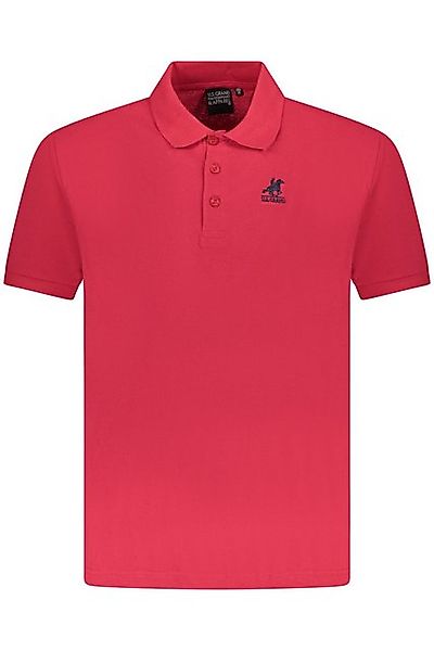 U.S. GRAND POLO Poloshirt Herren Kurzarm-Polohemd Rot mit Stickerei und 3 günstig online kaufen
