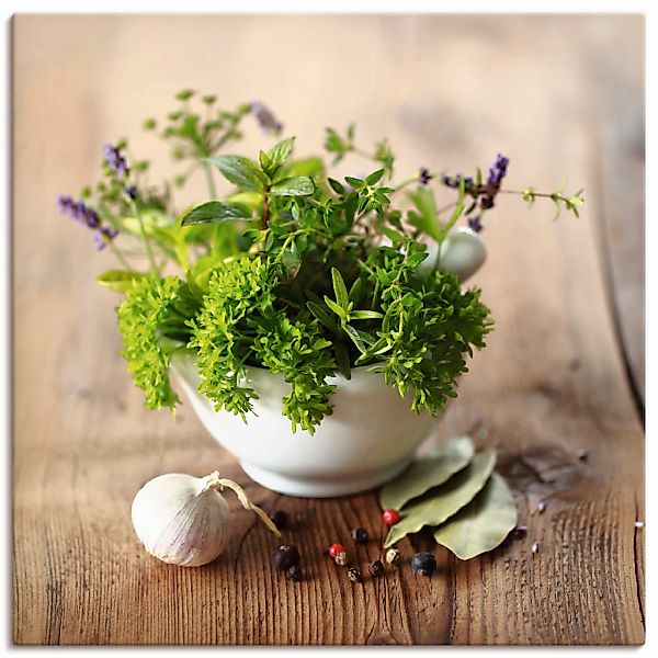 Artland "Verschiedene Kräuter - Küche" Arrangements 1 Stk. tlg. als Alubild günstig online kaufen