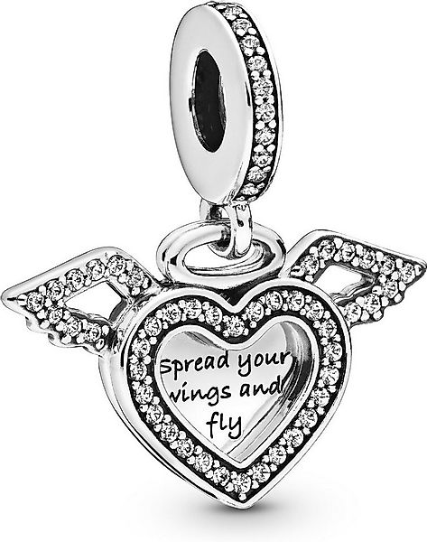 Pandora Kettenanhänger Pandora Herz und Engelsflügel Charm-Anhänger 798485C günstig online kaufen