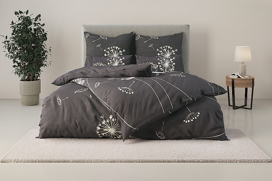 Home affaire Bettwäsche "Soucy" 2 tlg. ab Gr. 135x200, 100% Baumwolle, Renf günstig online kaufen