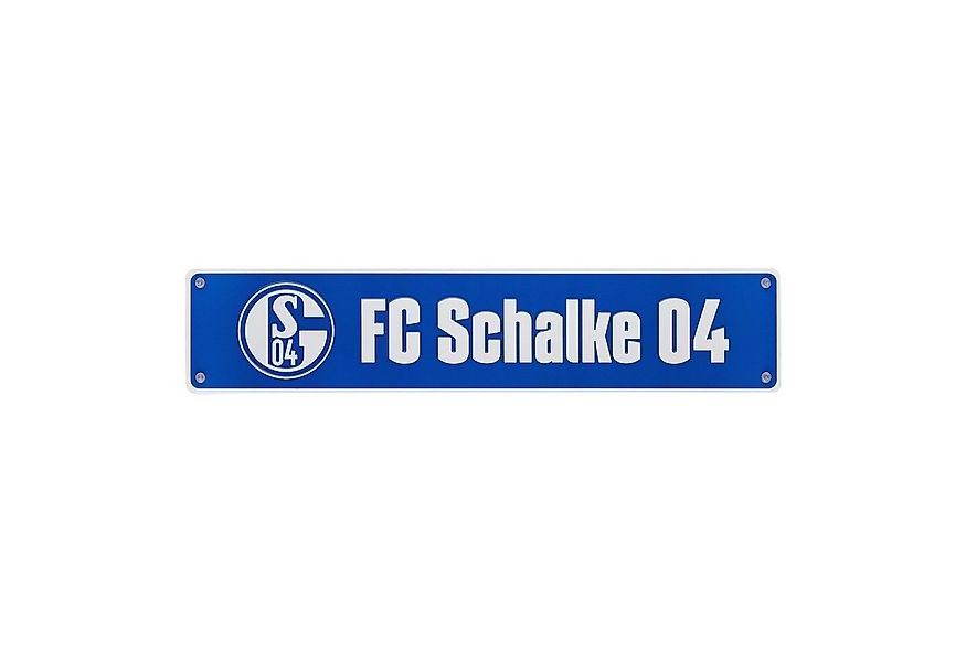 FC Schalke 04 Metallschild Nummernschild mit Saugnapf günstig online kaufen