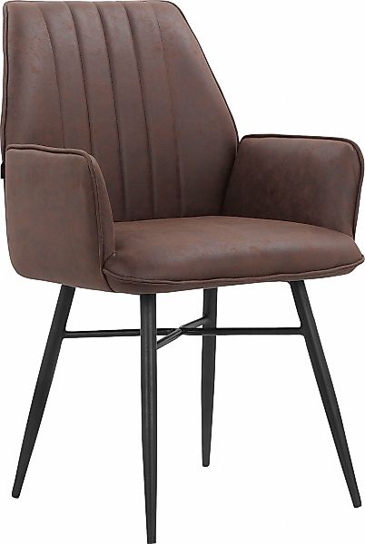 Leonique Esszimmerstuhl "Hrodwyn", 2 St., Microfaser, Sitz gepolstert, mit günstig online kaufen