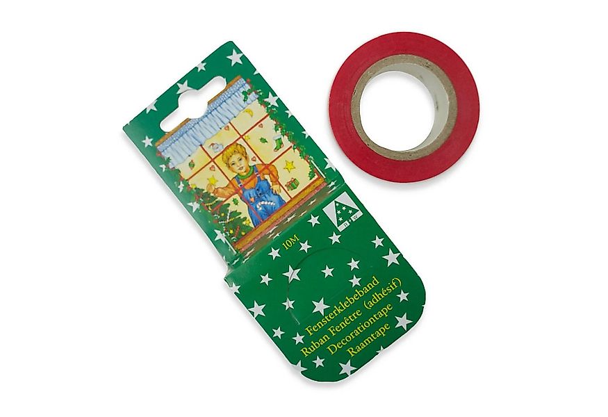 RIFFELMACHER & WEINBERGER Fensterdekoration Klebeband für Fenster rot 10mx1 günstig online kaufen