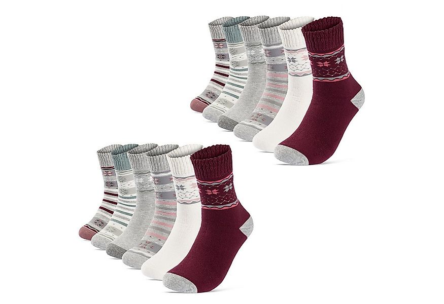 sockenkauf24 Thermosocken Damen warme Wintersocken Vollfrottee (38204, 12-P günstig online kaufen