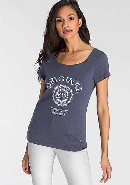 H.I.S Kurzarmshirt, mit Heritage-Print von H.I.S günstig online kaufen