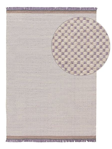 benuta Wollteppich Karla, rechteckig, Höhe: 5 mm, Kunstfaser, Berber, Ethno günstig online kaufen