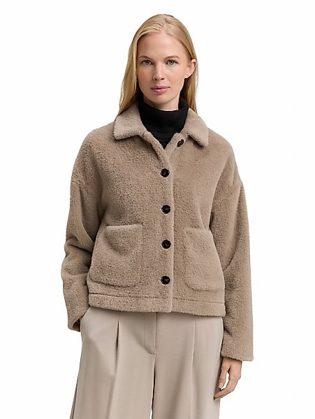 TOM TAILOR Bouclèjacke, mit Taschen günstig online kaufen