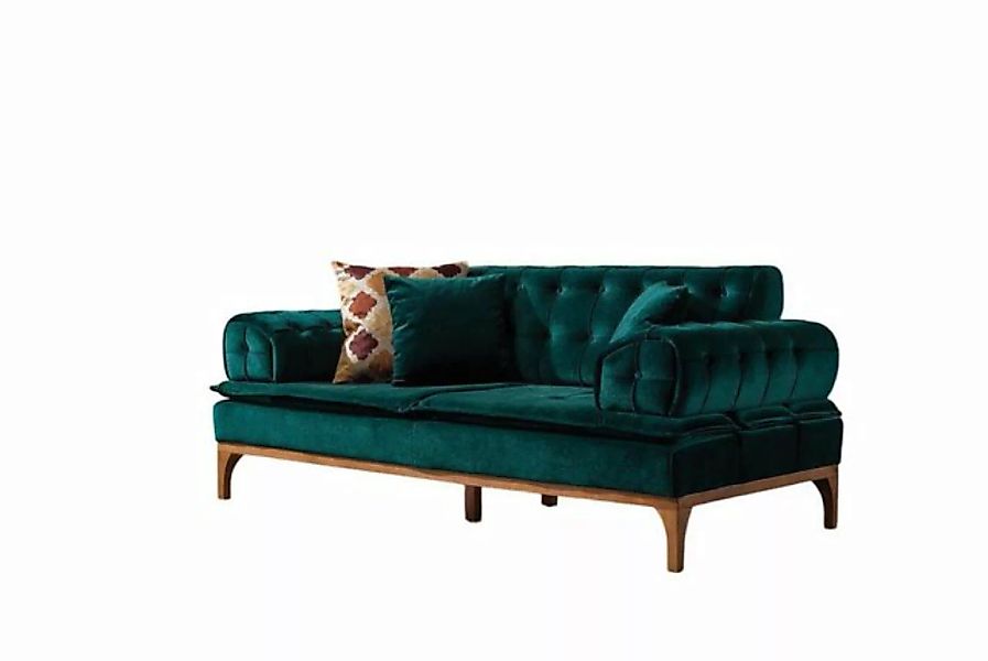 JVmoebel 3-Sitzer Luxus Sofa 3 Sitzer Sofas Sitz Stoff Design Möbel Stil Te günstig online kaufen