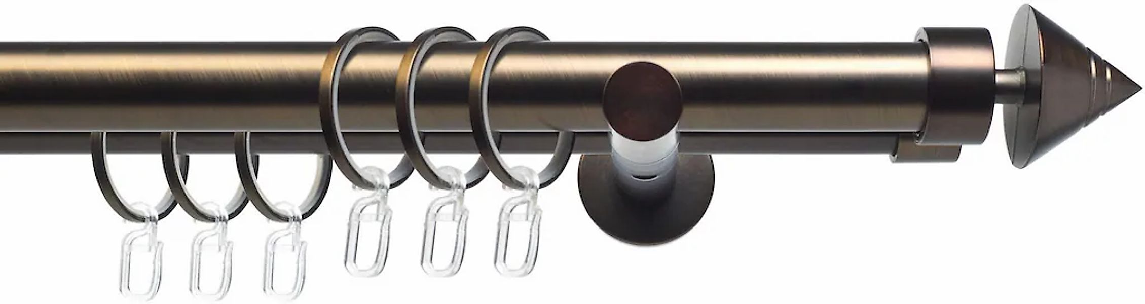 Liedeco Gardinenstange "CELKEGEL01SG2L" Ø 25 mm 2 läufig-läufig Fixmaß 2-lä günstig online kaufen