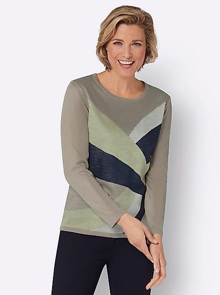 Sieh an! Strickpullover Jacquard-Pullover günstig online kaufen