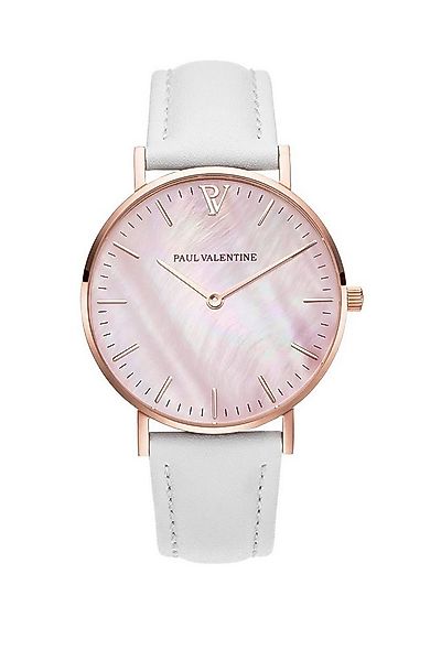 Paul Valentine Quarzuhr ROSE GOLD PINK SEASHELL WHITE günstig online kaufen