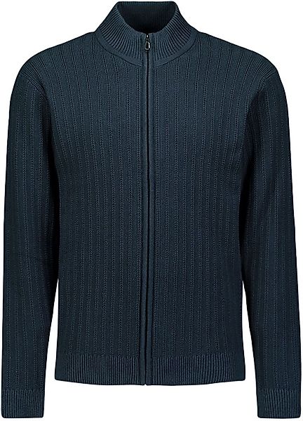 No Excess-Strickjacke Knitted Structure Navy - Größe L günstig online kaufen