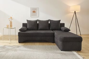 Jockenhöfer Gruppe Ecksofa "L-Form, B: 191 cm" mit Bettfunktion & Bettkaste günstig online kaufen