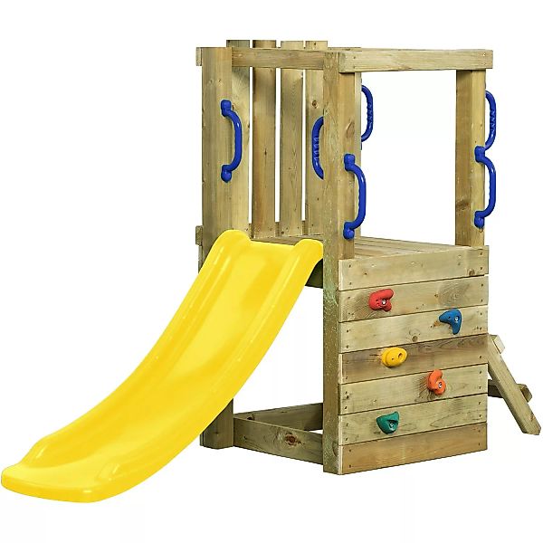 SwingKing Spielturm Irma Small mit Rutsche Gelb 66 cm x 190 cm x 125 cm günstig online kaufen