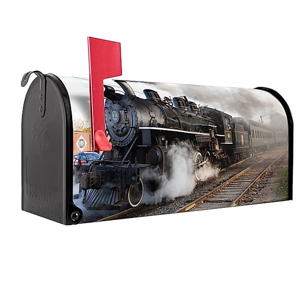 Banjado Amerikanischer Briefkasten Schwarz 48x22x16cm US Mailbox Letterbox günstig online kaufen