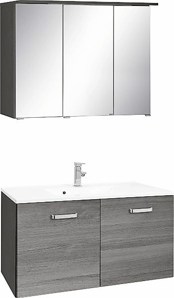 welltime Badmöbel-Set "Ravenna" 2 Stk. tlg. Breite 90 cm, Spiegelschrank un günstig online kaufen